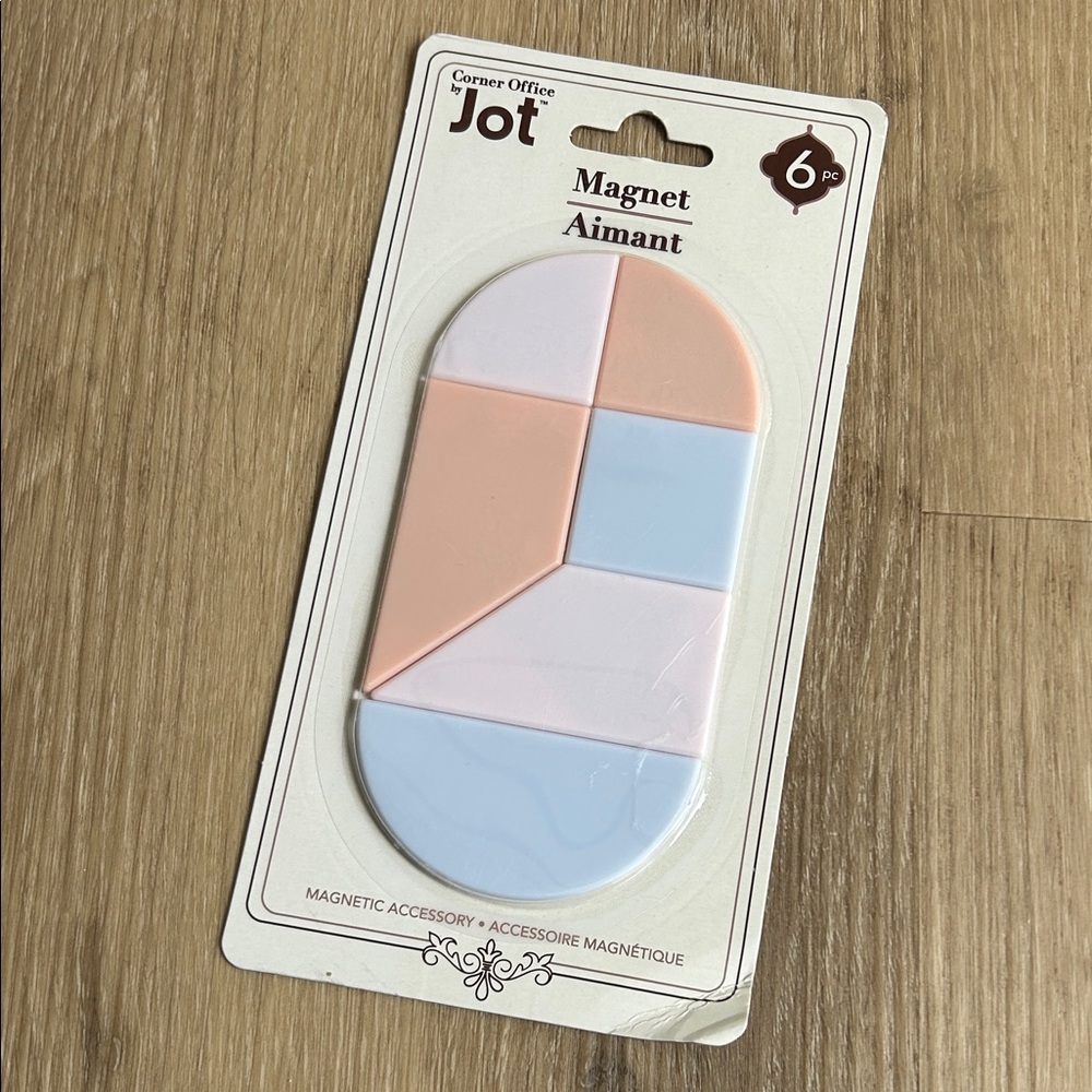 Pastel Geometric Magnets - Set of 6